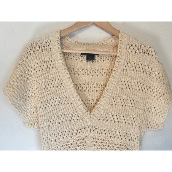 Calvin Klein Size Large color; Bleached Sand Croched Top Boho Style - Picture 12 of 14